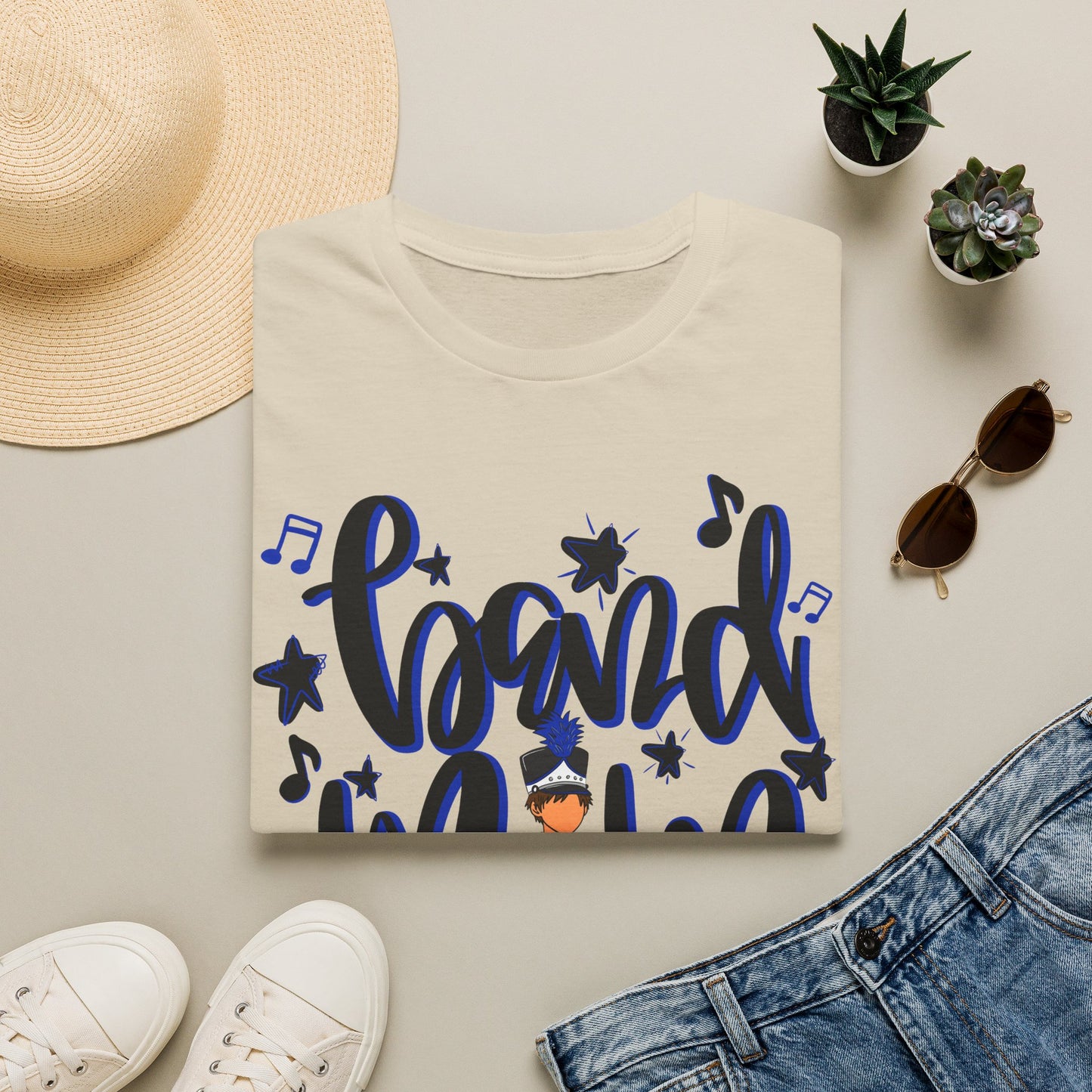 Band Mom Blue Boy Short Sleeve Tee (Gildan)