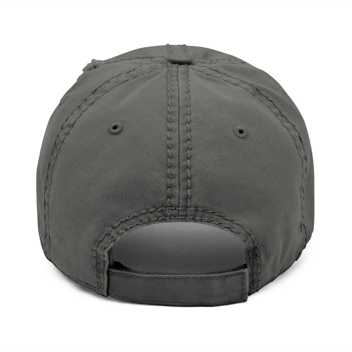 Jefferson J Diamond Distressed Embroidered Dad Hat