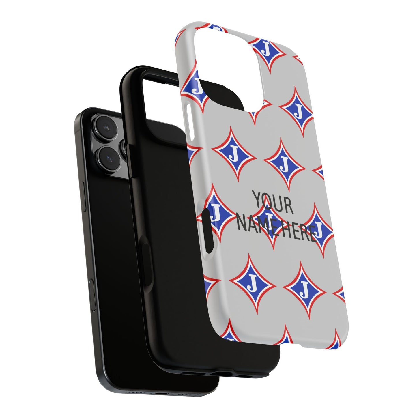 Jefferson J Diamond Personalized Tough Phone Case (Add Your Name)