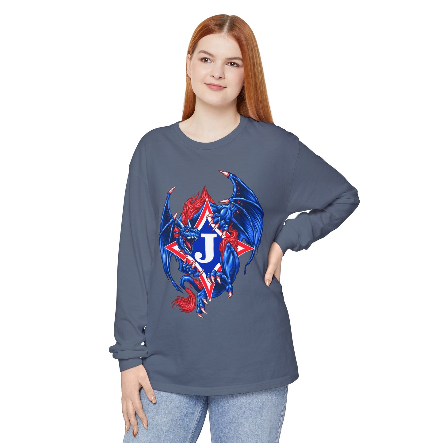Exclusive Dragon J Long Sleeve Tee (Comfort Colors)