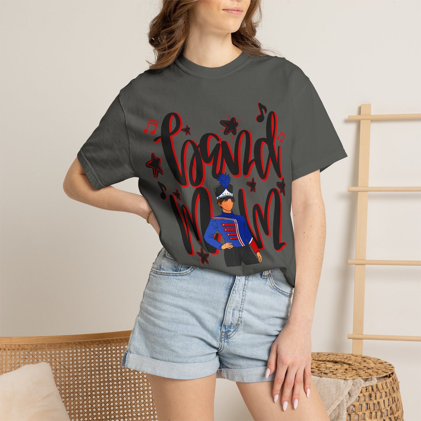 Band Mom Red Boy Short Sleeve Tee (Comfort Colors)