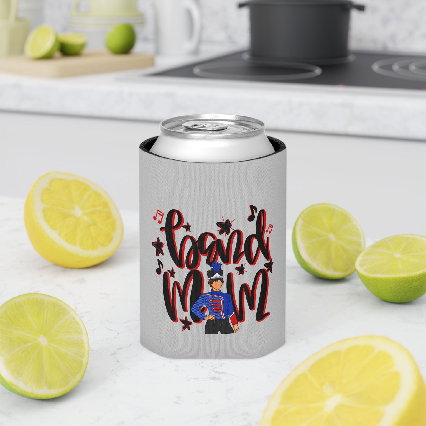 Band Mom Red Boy Can Cooler