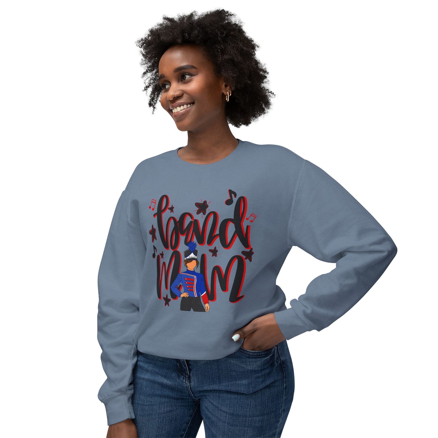 Band Mom Red Girl Sweatshirt (Comfort Colors)