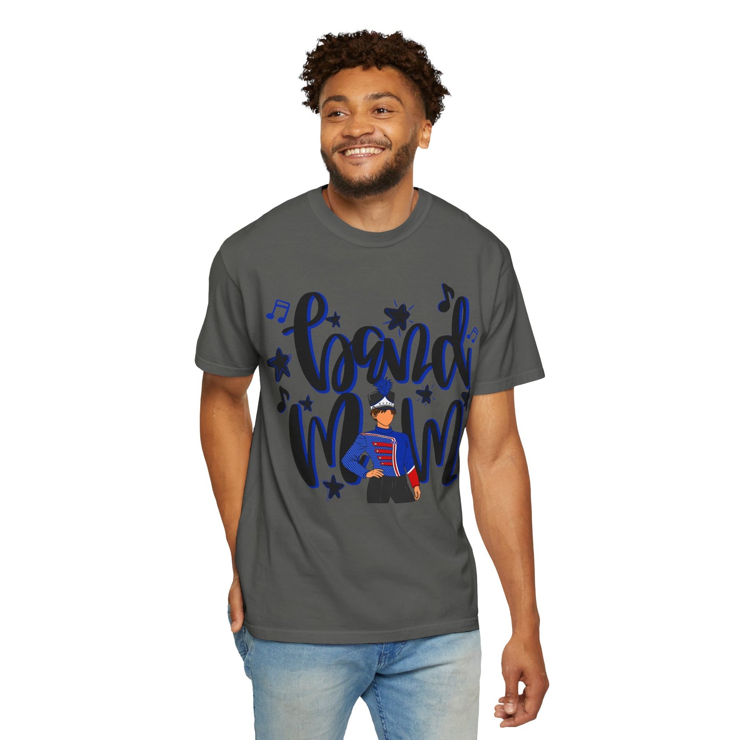 Band Mom Blue Boy Short Sleeve Tee (Comfort Colors)
