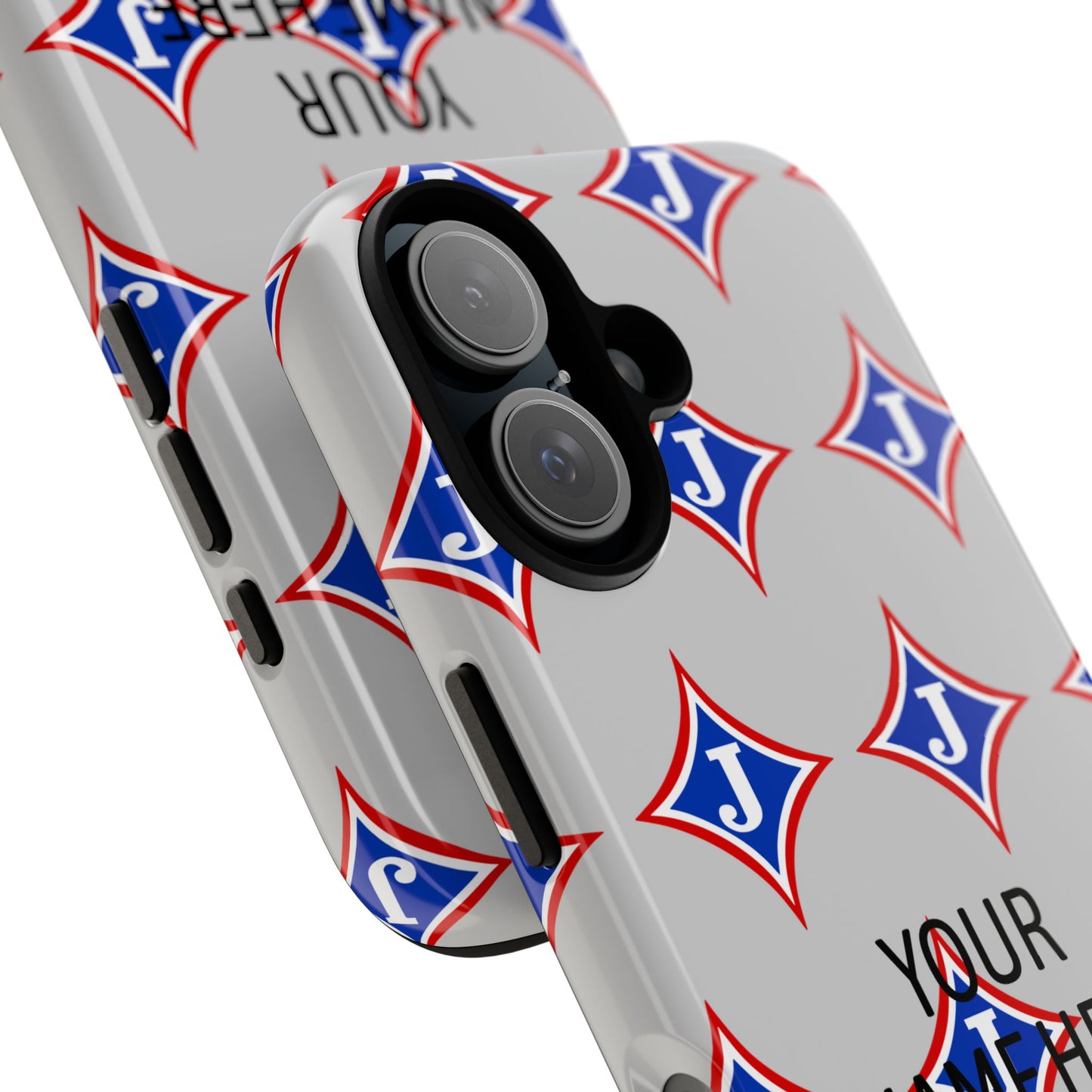Jefferson J Diamond Personalized Tough Phone Case (Add Your Name)