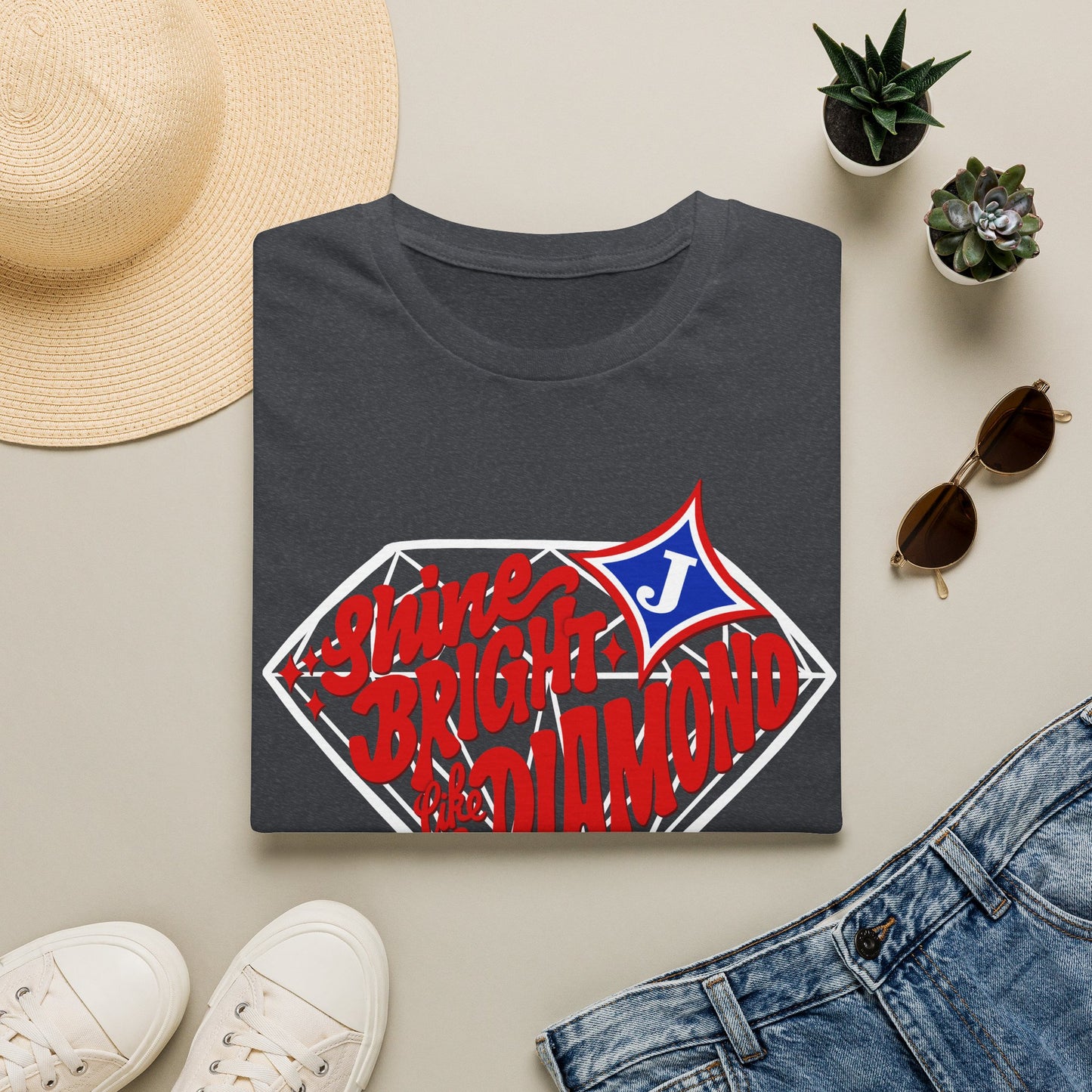 Shine Bright Like A Diamond Short Sleeve Tee (Gildan)