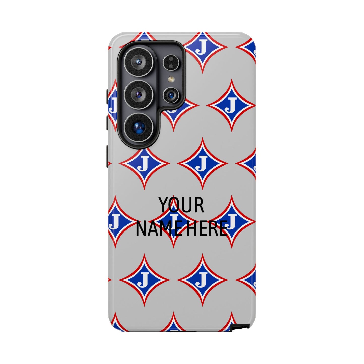 Jefferson J Diamond Personalized Tough Phone Case (Add Your Name)