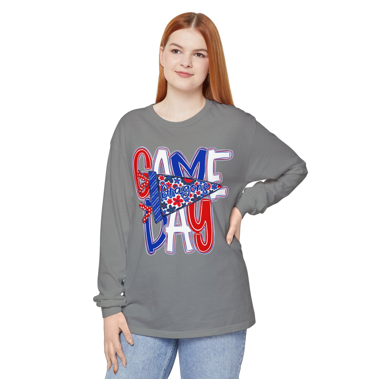 Game Day Dragons Long Sleeve Tee (Comfort Colors)