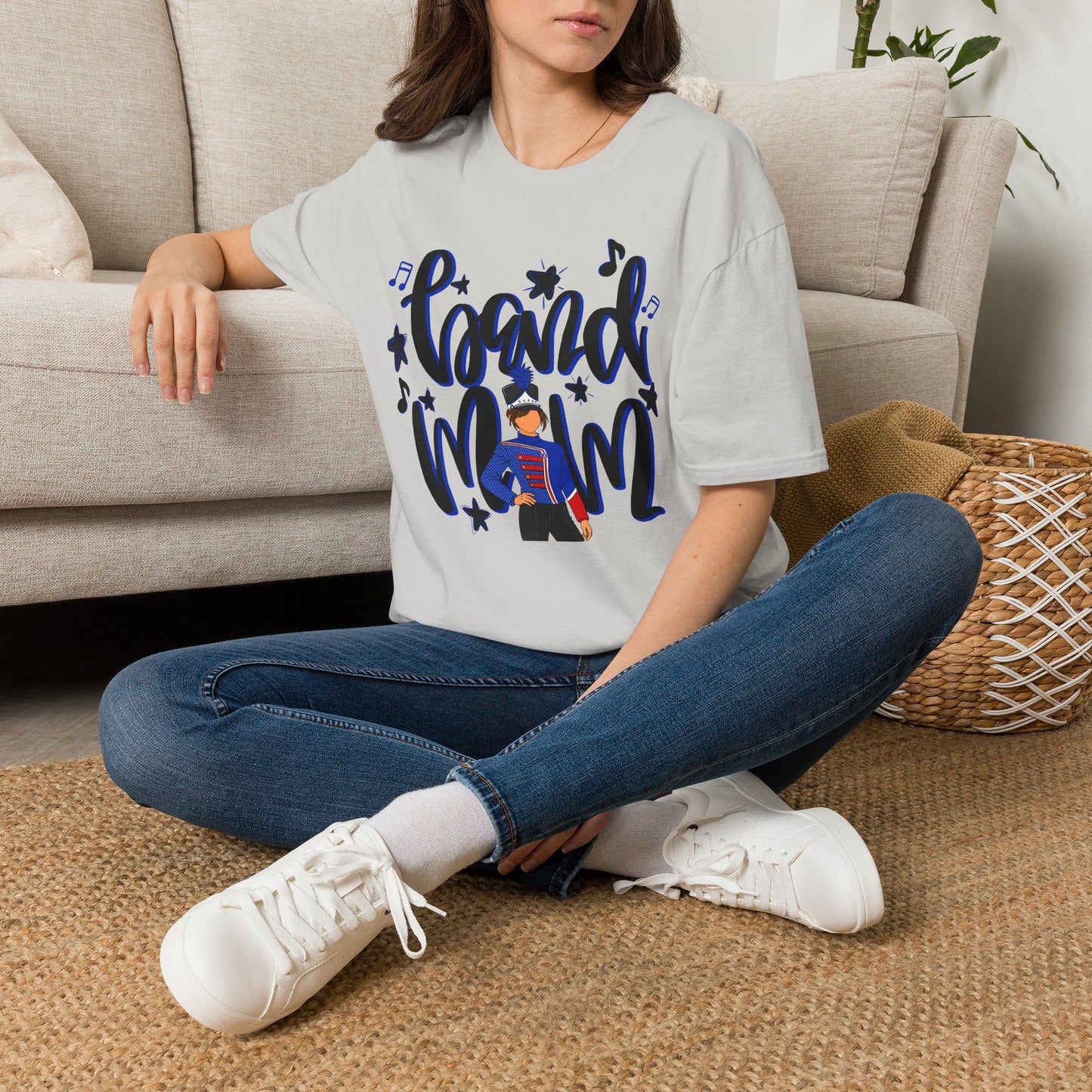 Band Mom Blue Girl Short Sleeve Tee (Gildan)