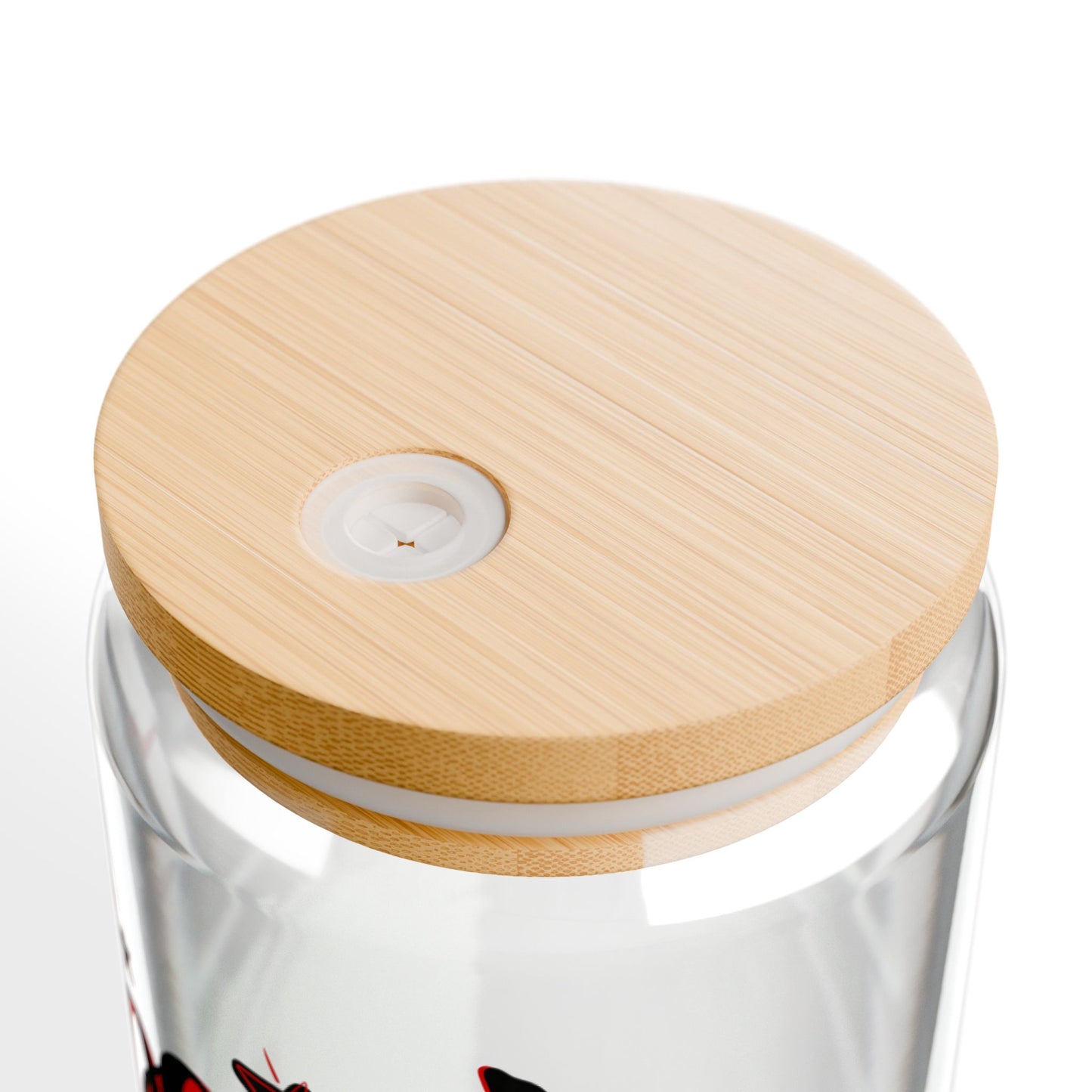 Band Mom Red Boy Sipper Glass — 16oz Reusable Tumbler with Bamboo Lid