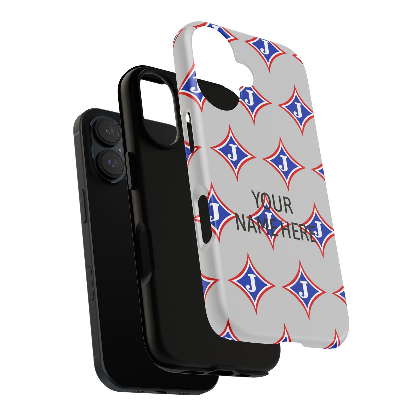 Jefferson J Diamond Personalized Tough Phone Case (Add Your Name)