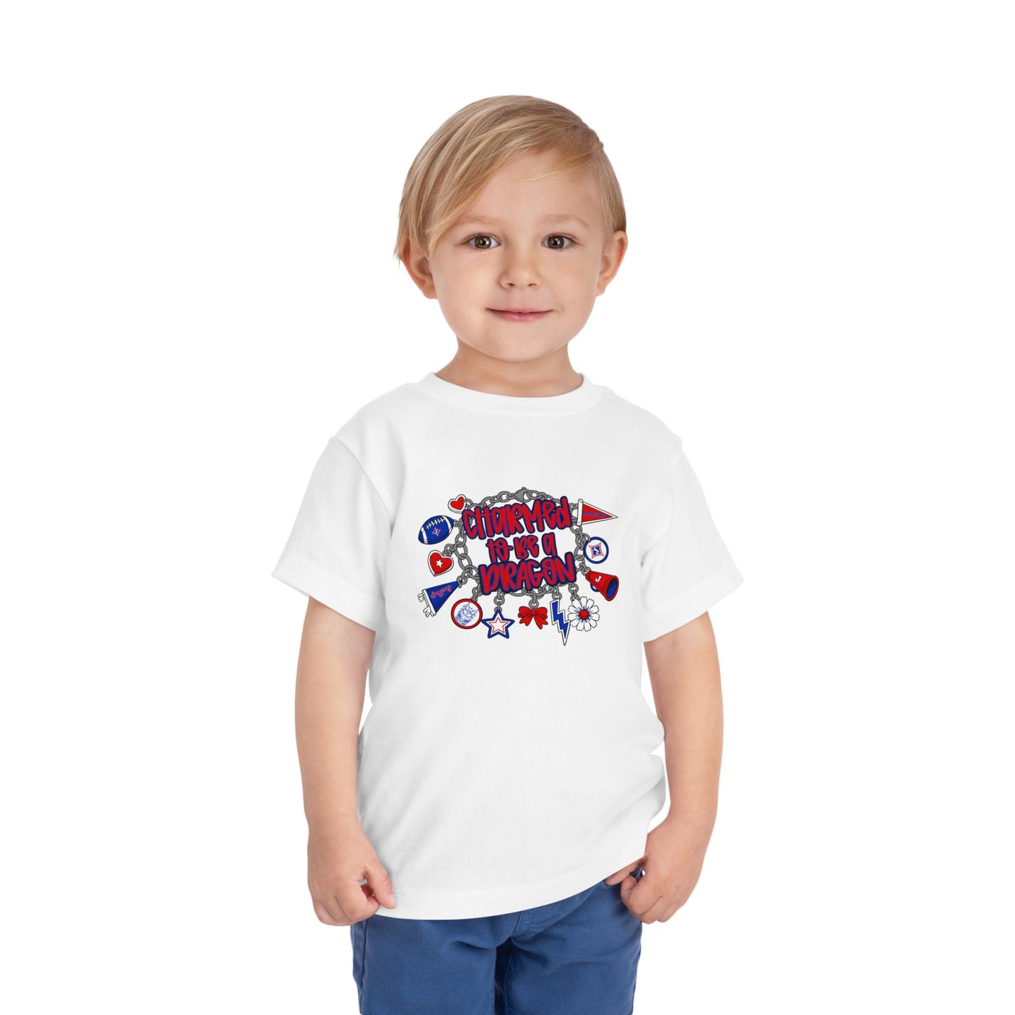 Charmed To Be A Dragon Toddler Short Sleeve Tee