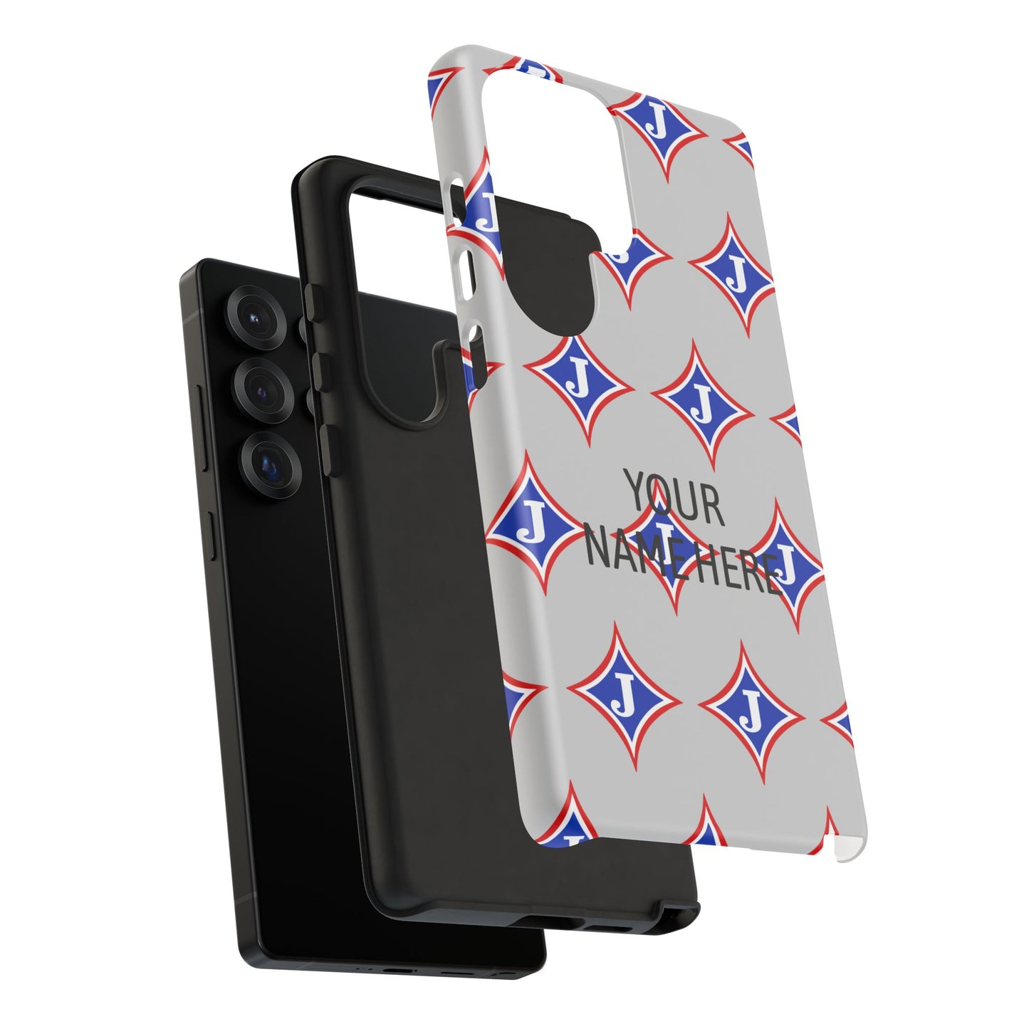 Jefferson J Diamond Personalized Tough Phone Case (Add Your Name)