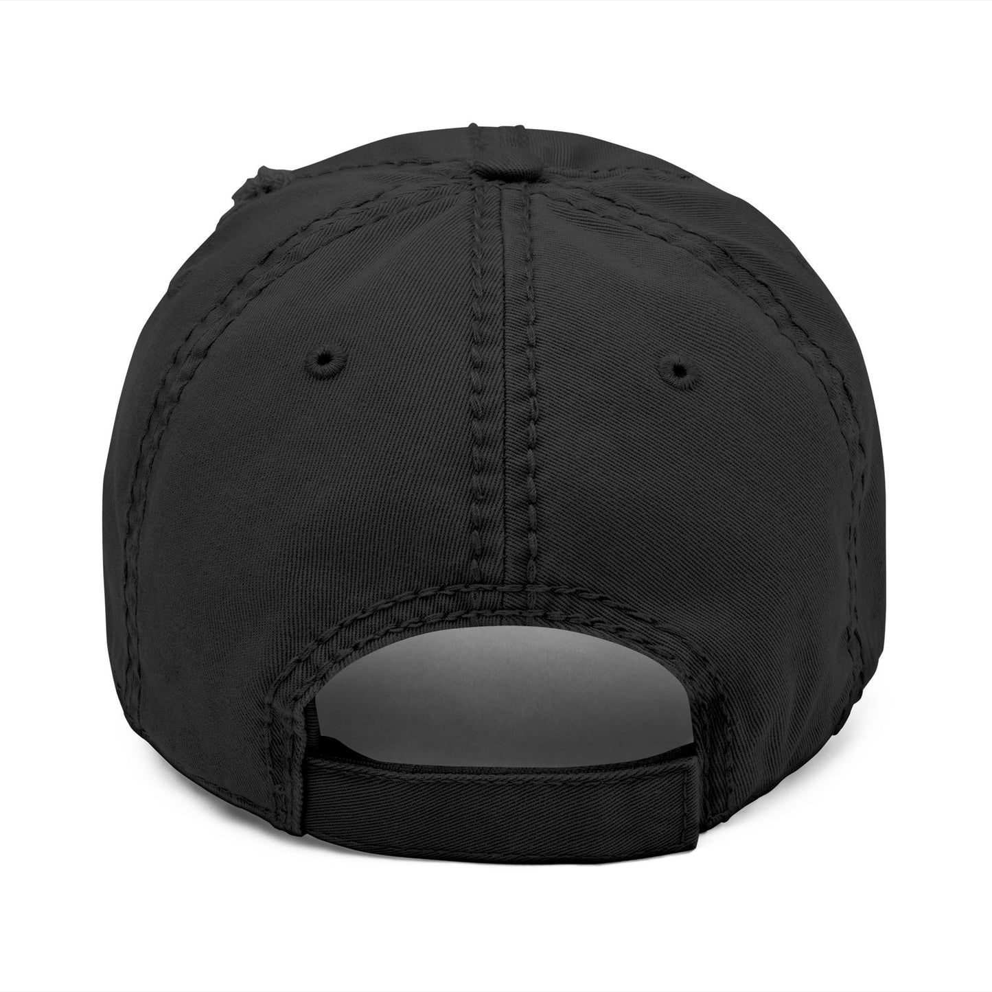 Jefferson J Diamond Distressed Embroidered Dad Hat