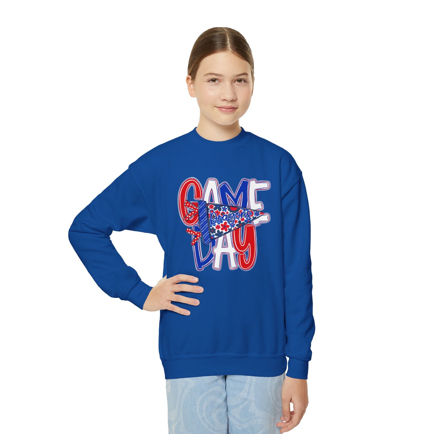 Game Day Dragons Youth Crewneck Sweatshirt