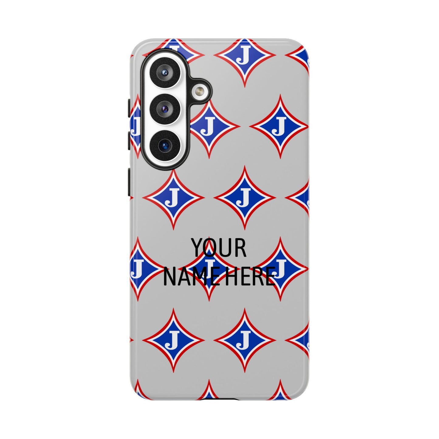 Jefferson J Diamond Personalized Tough Phone Case (Add Your Name)
