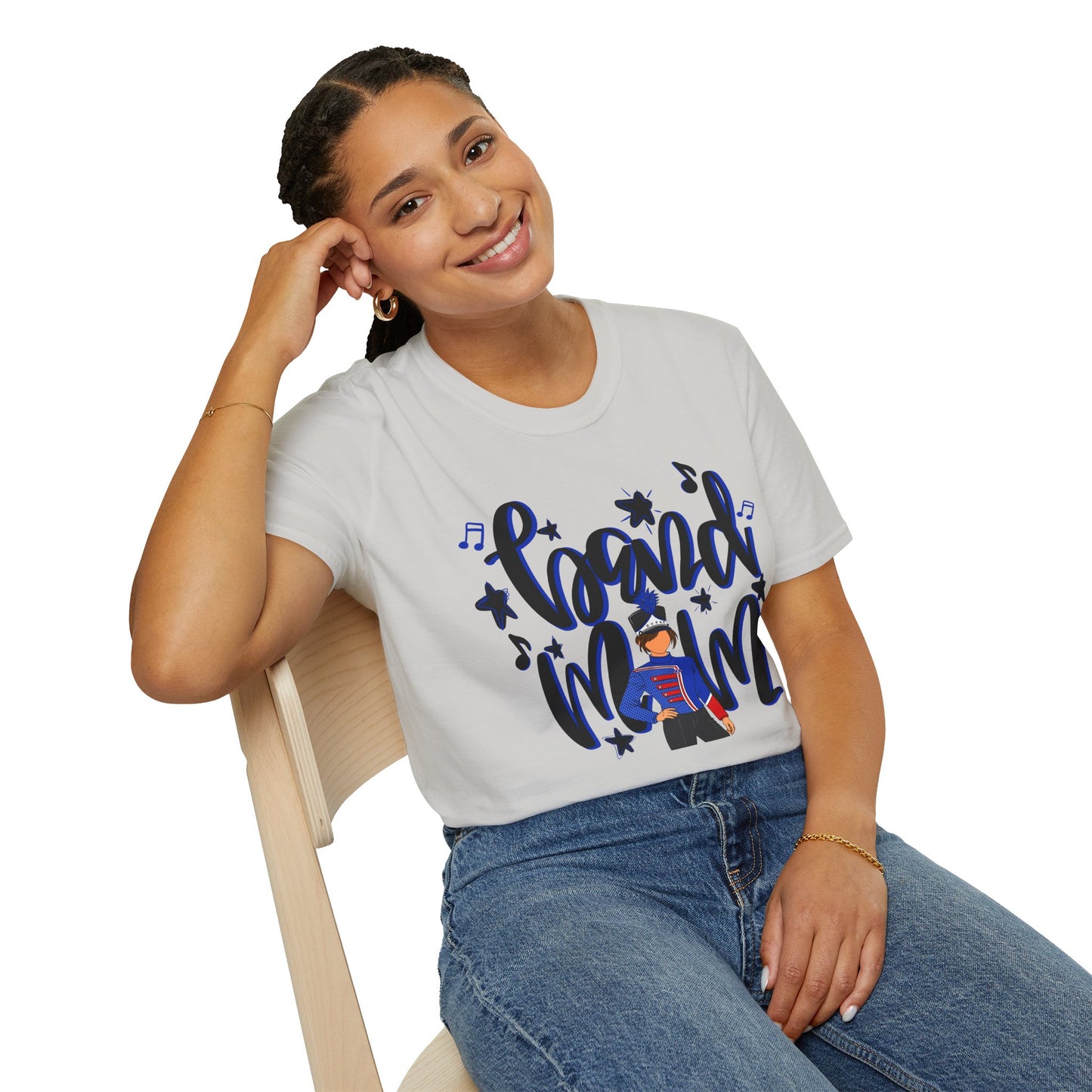 Band Mom Blue Girl Short Sleeve Tee (Gildan)