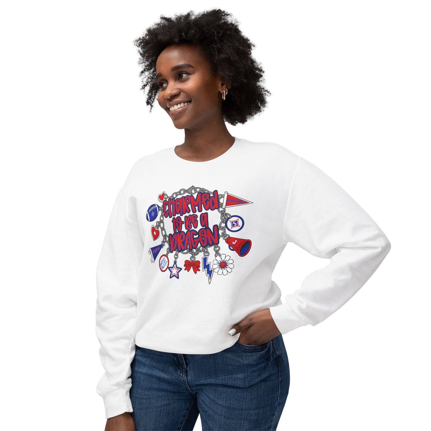 Charmed To Be A Dragon Sweatshirt (Comfort Colors)