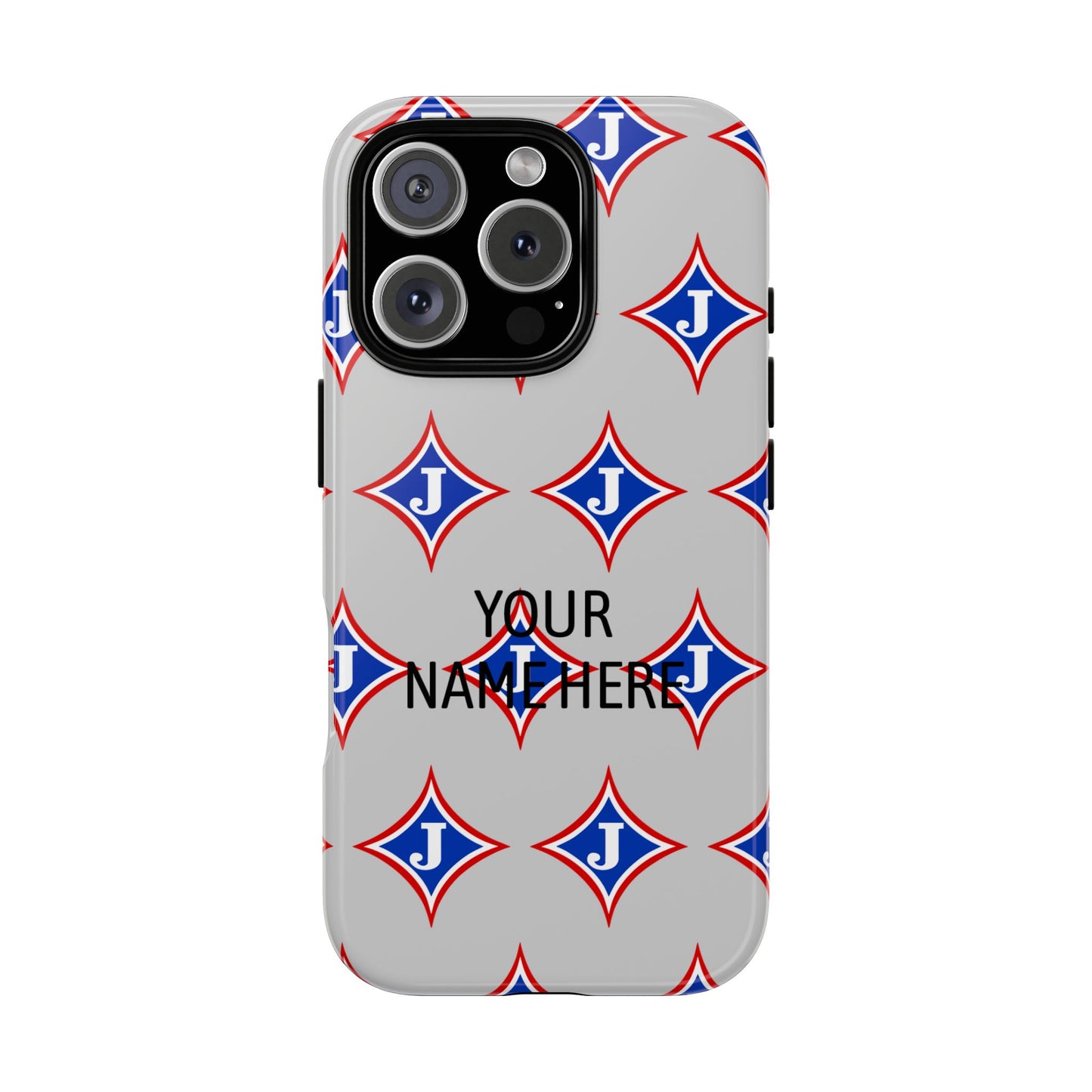 Jefferson J Diamond Personalized Tough Phone Case (Add Your Name)