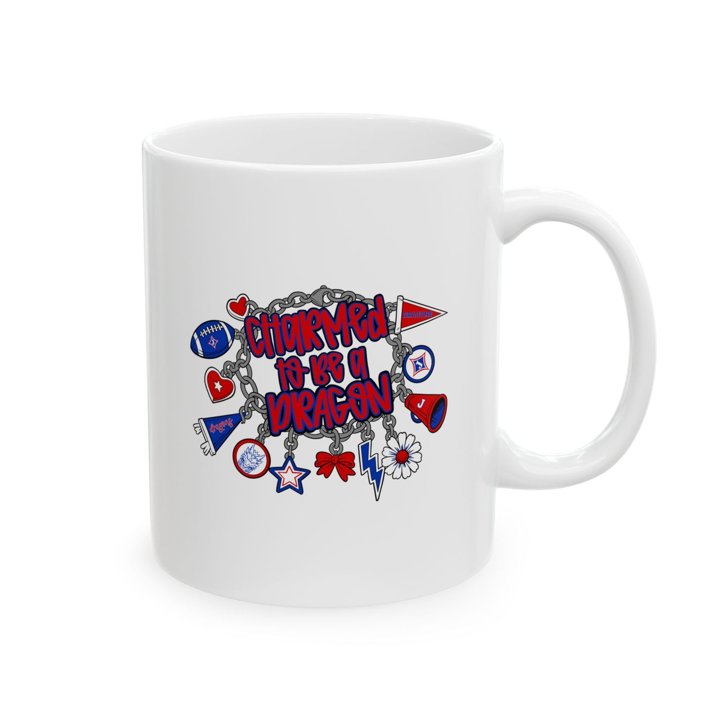 Charmed To Be A Dragon Ceramic Mug — 11oz & 15oz Coffee Cup