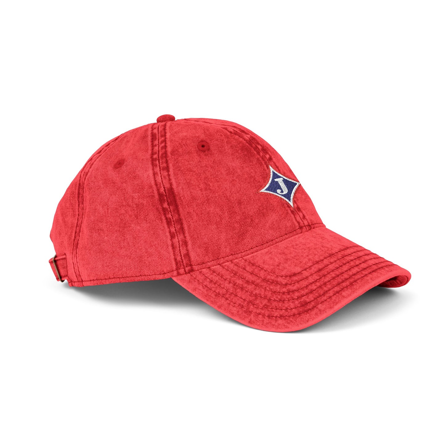 Jefferson J Diamond Vintage Embroidered Baseball Cap