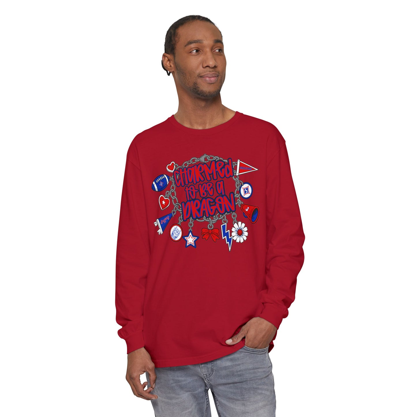Charmed To Be A Dragon Long Sleeve Tee (Comfort Colors)