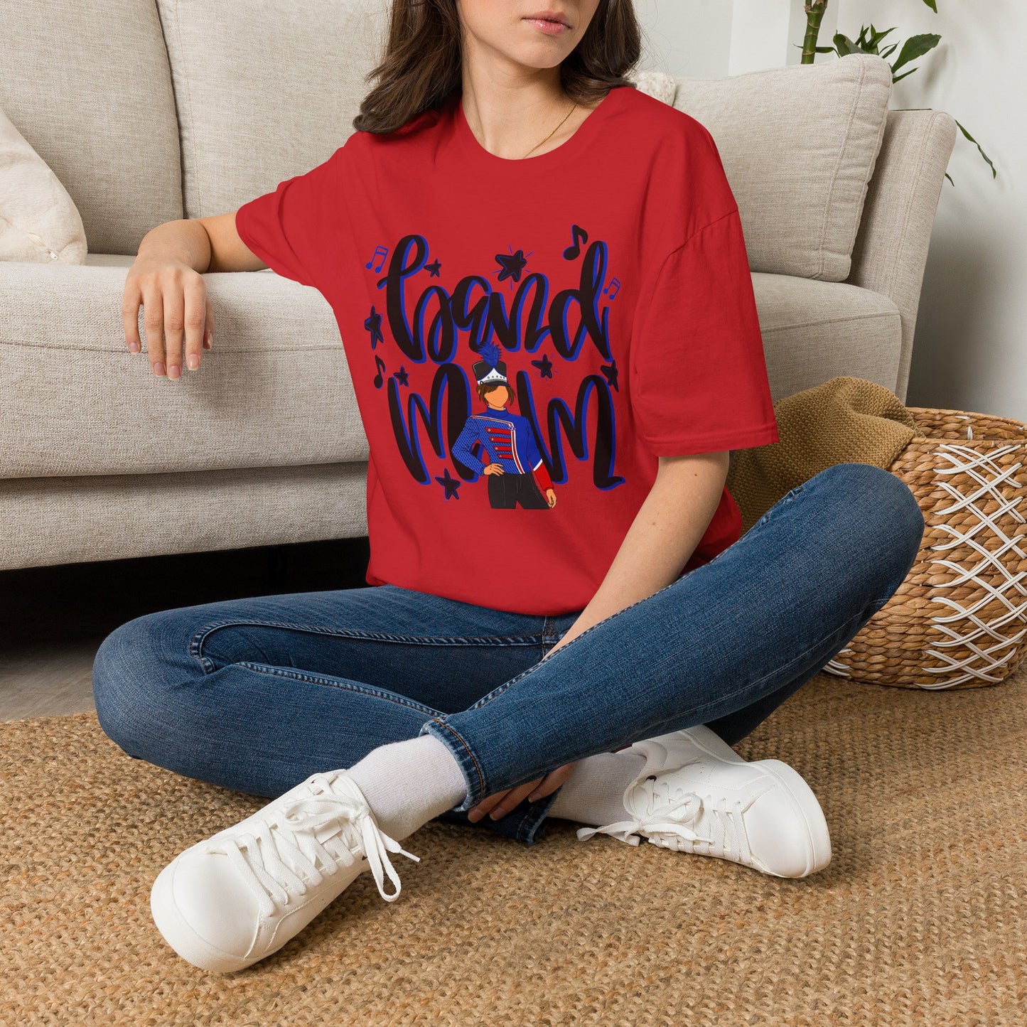 Band Mom Blue Girl Short Sleeve Tee (Gildan)