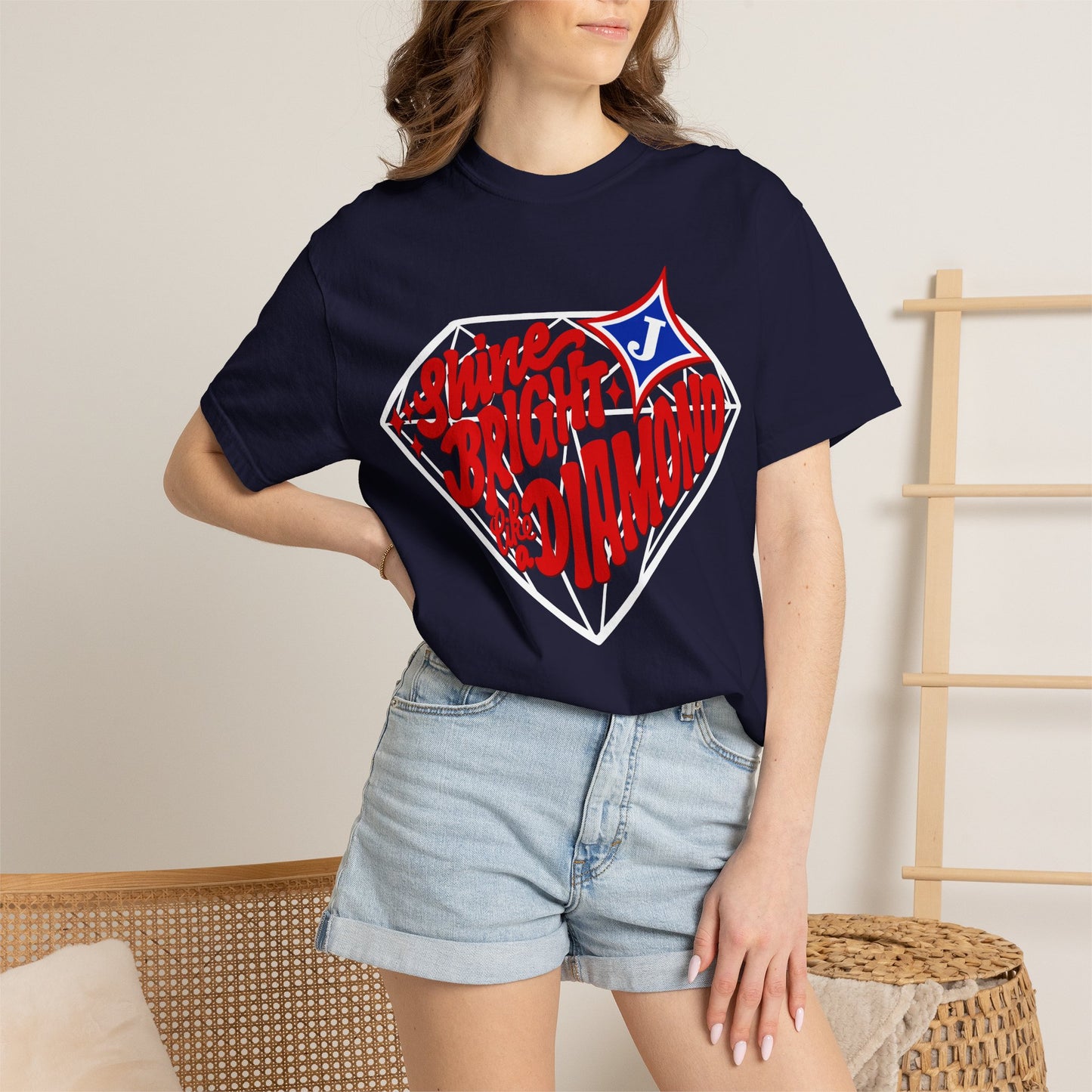 Shine Bright Like A Diamond Short Sleeve Tee (Comfort Colors)