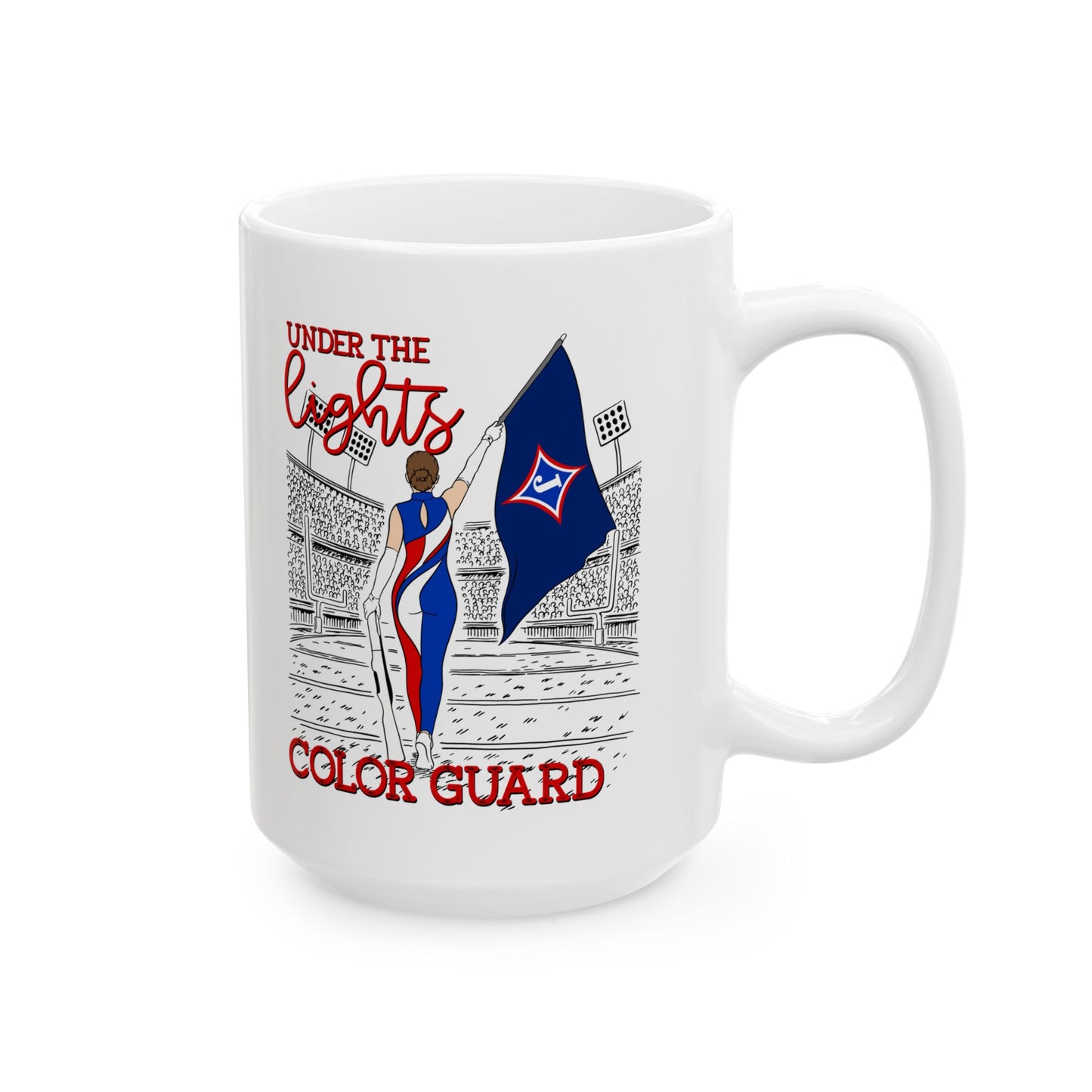 Under The Lights Color Guard Ceramic Mug — 11oz & 15oz Coffee Cup