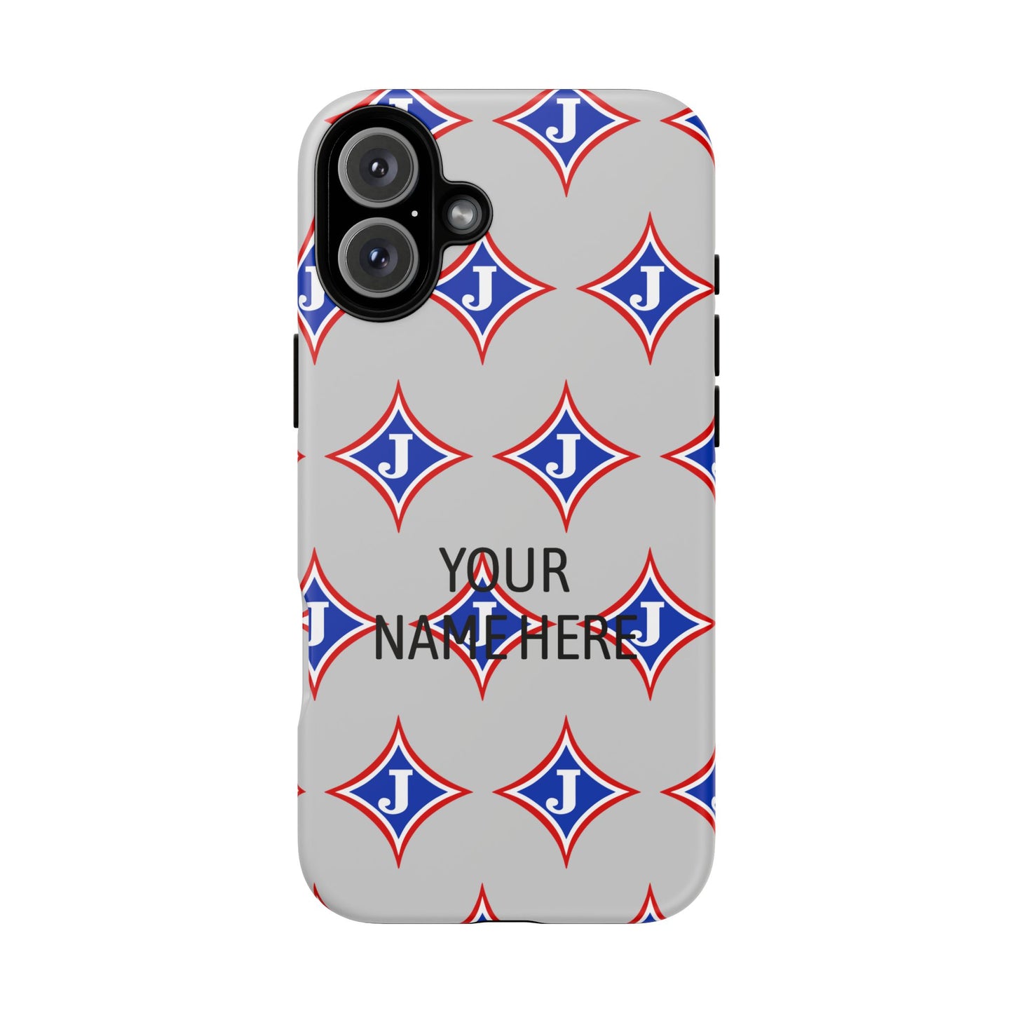 Jefferson J Diamond Personalized Tough Phone Case (Add Your Name)