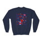 Cheer Icon Grid Youth Crewneck Sweatshirt