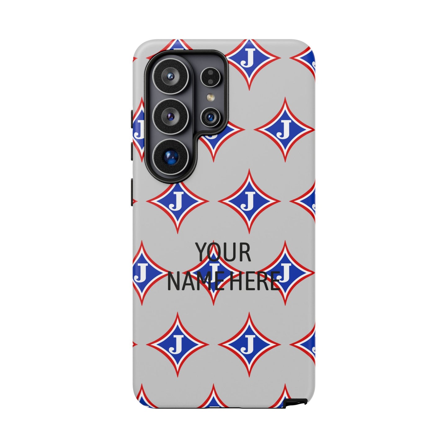 Jefferson J Diamond Personalized Tough Phone Case (Add Your Name)