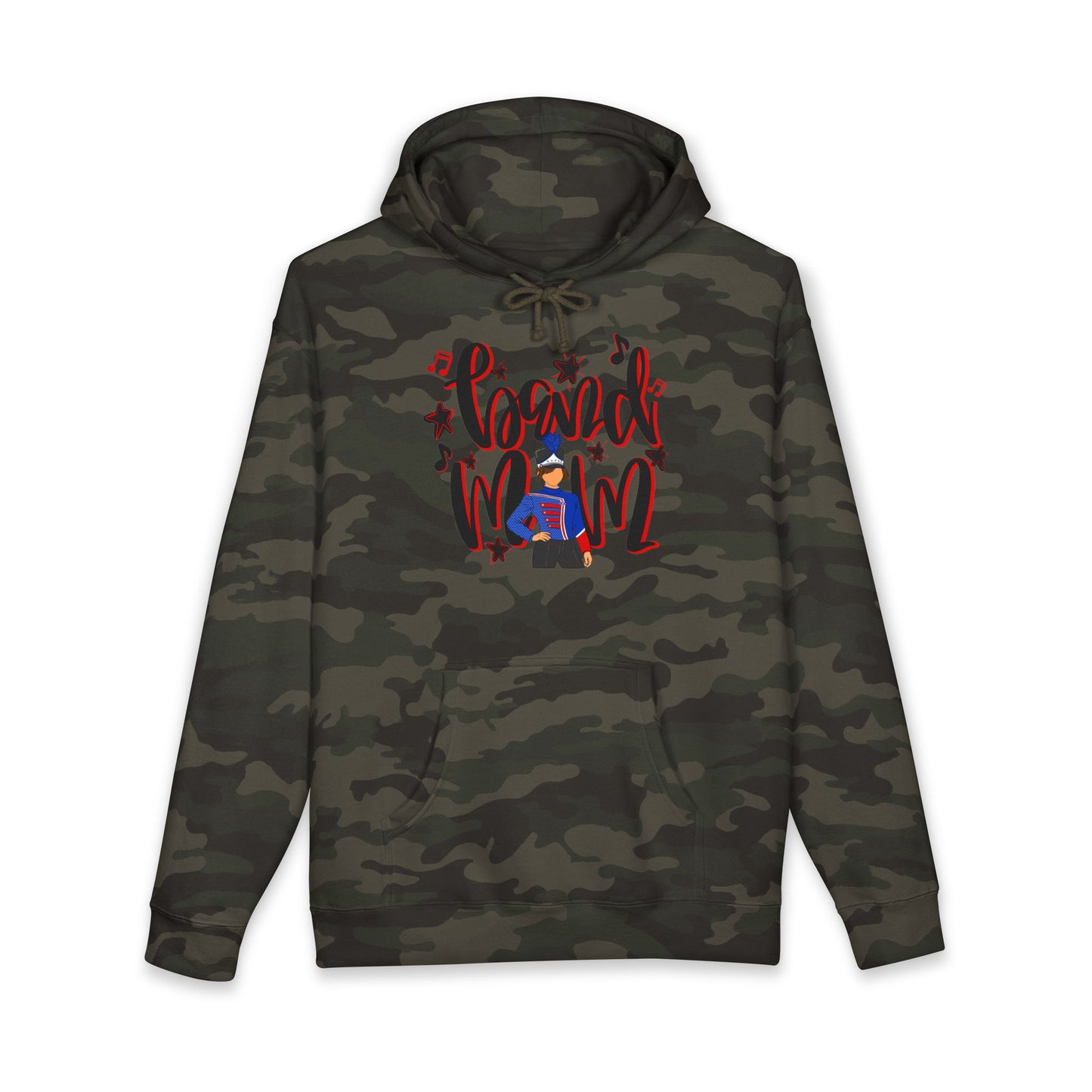 Band Mom Red Girl Hoodie (Independent Trading Co)