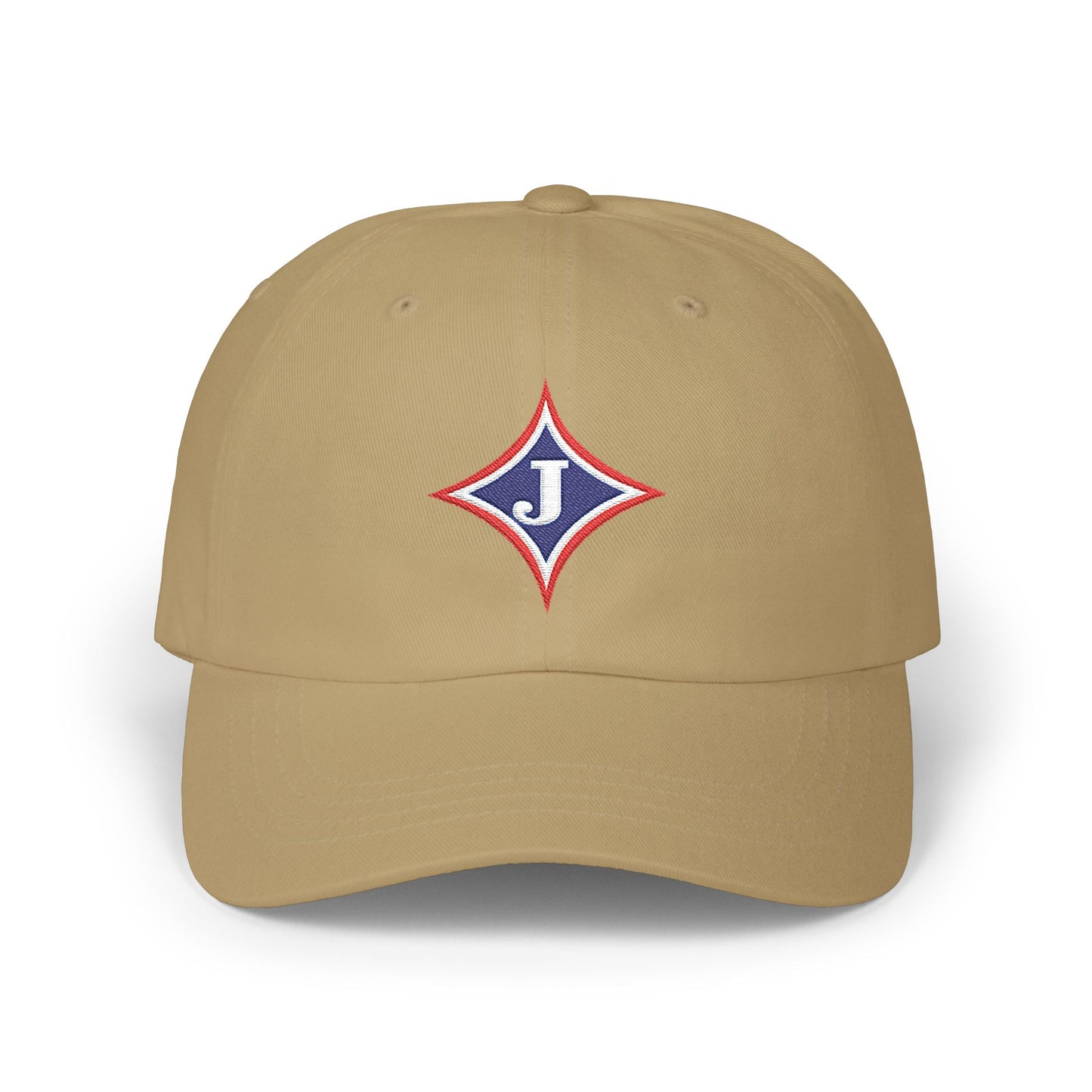 Embroidered Diamond 'J' Classic Dad Cap