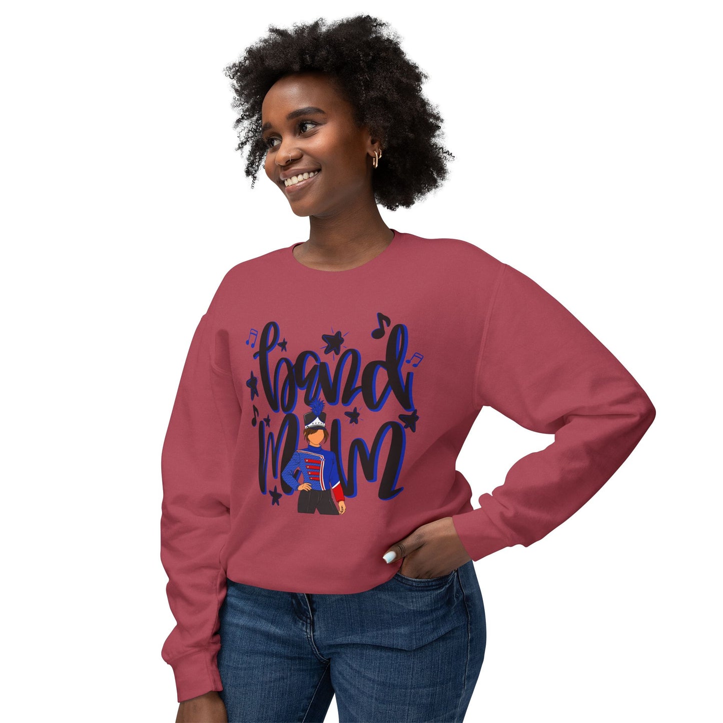 Band Mom Blue Girl Sweatshirt (Comfort Colors)