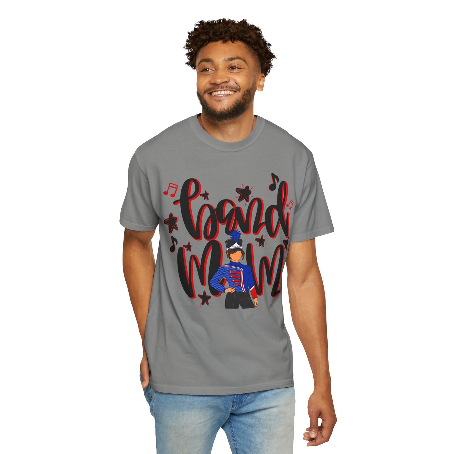 Band Mom Red Girl Short Sleeve Tee (Comfort Colors)