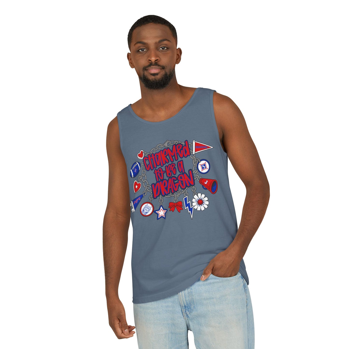 Charmed To Be A Dragon UnisexTank Top (Comfort Colors)