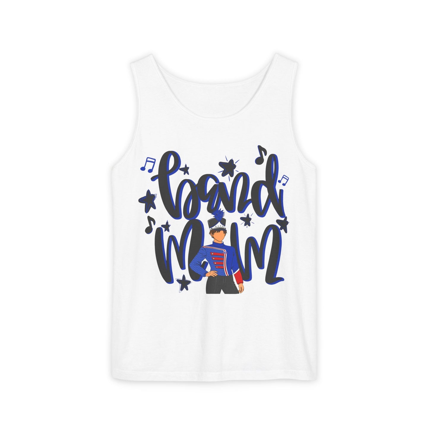 Band Mom Blue Boy UnisexTank Top (Comfort Colors)