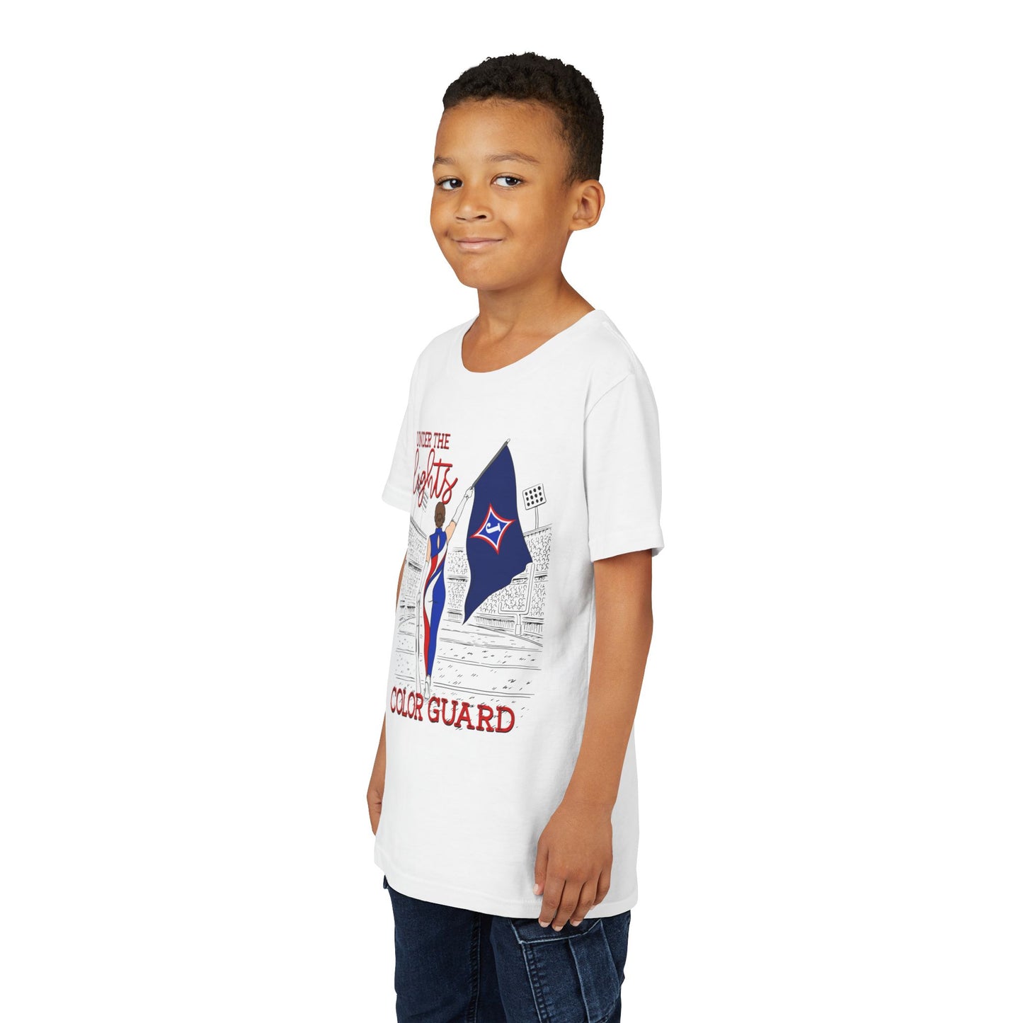 Under The Lights Color Guard Youth Short Sleeve Tee