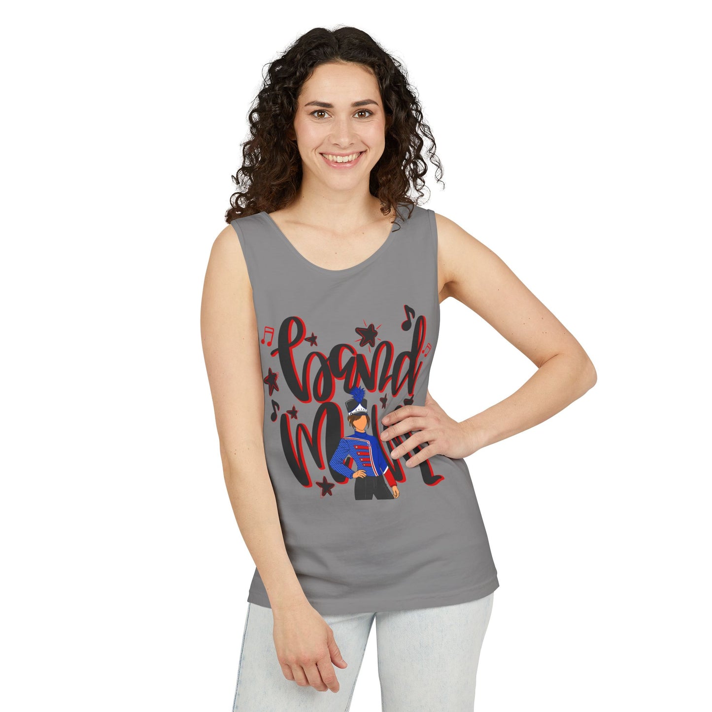 Band Mom Red Girl UnisexTank Top (Comfort Colors)
