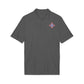 Embroidered Jefferson Diamond Shirt — Classic White Performance Golf Polo