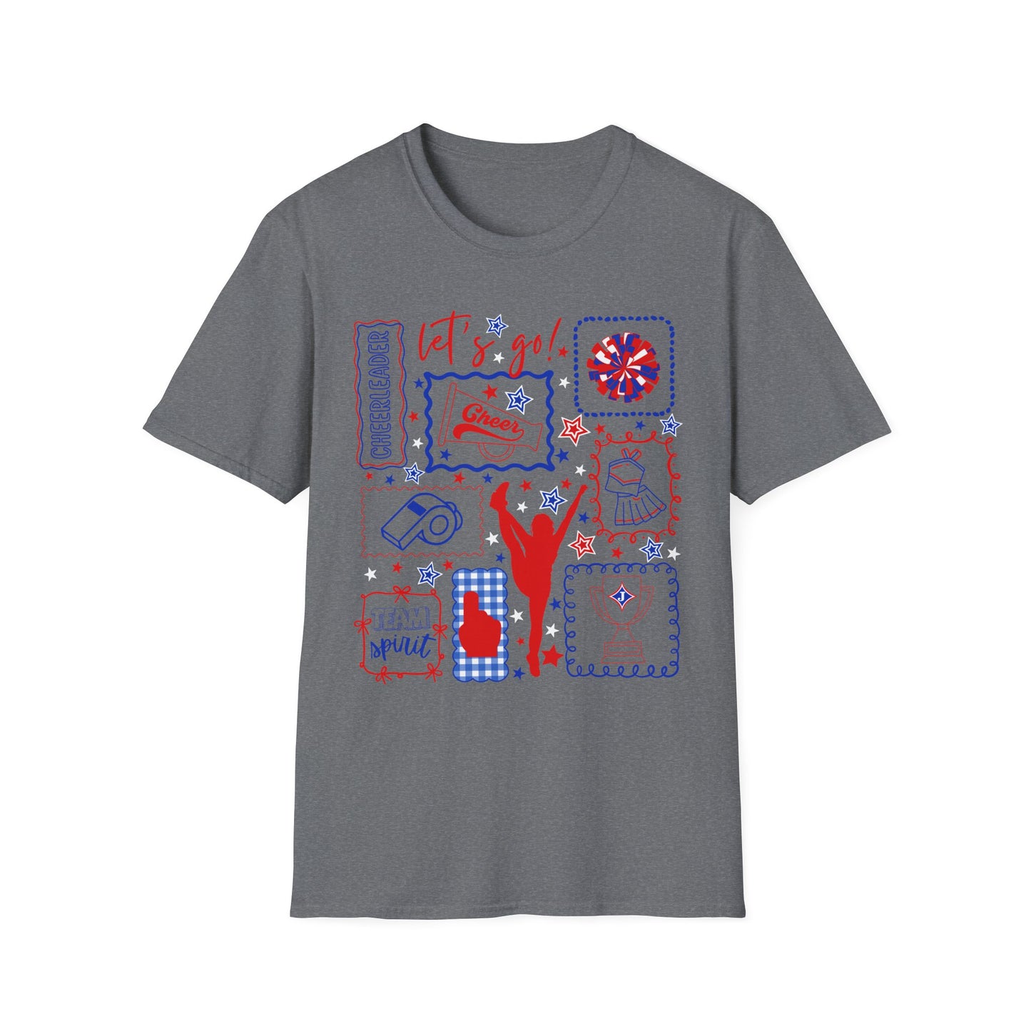 Cheer Icon Grid Short Sleeve Tee (Gildan)