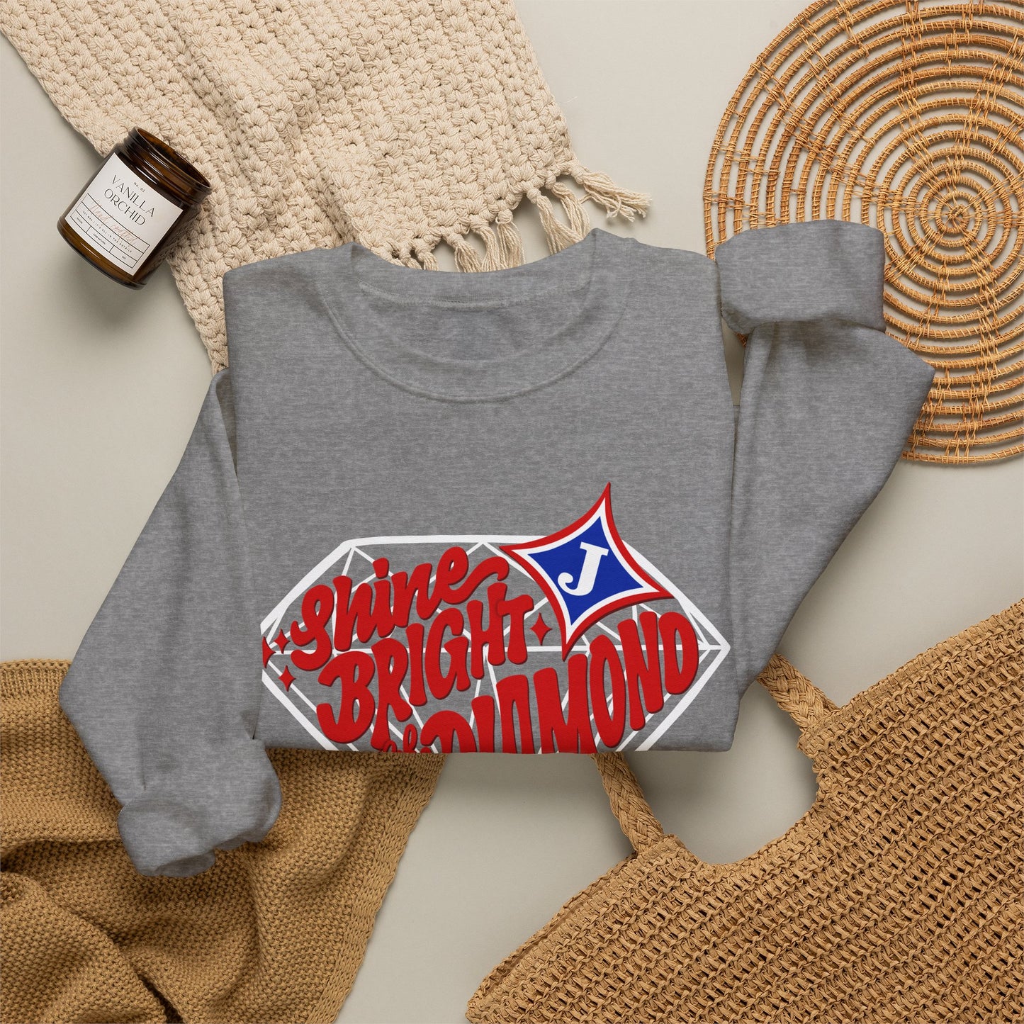 Shine Bright Like A Diamond Sweatshirt (Gildan)
