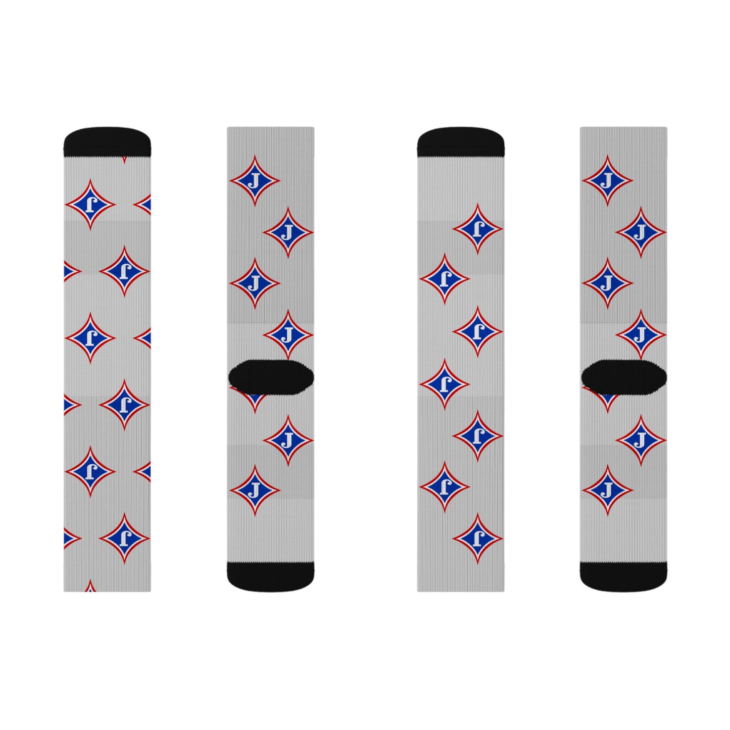 Jefferson J Diamond Crew Socks