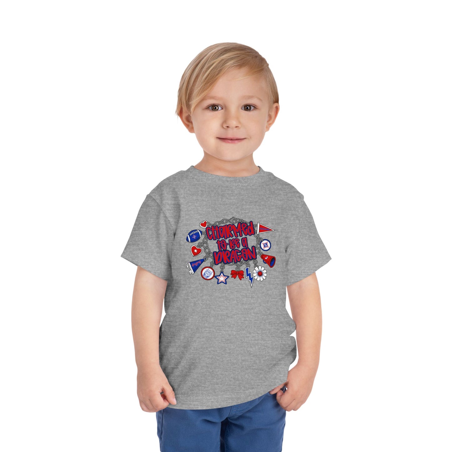Charmed To Be A Dragon Toddler Short Sleeve Tee
