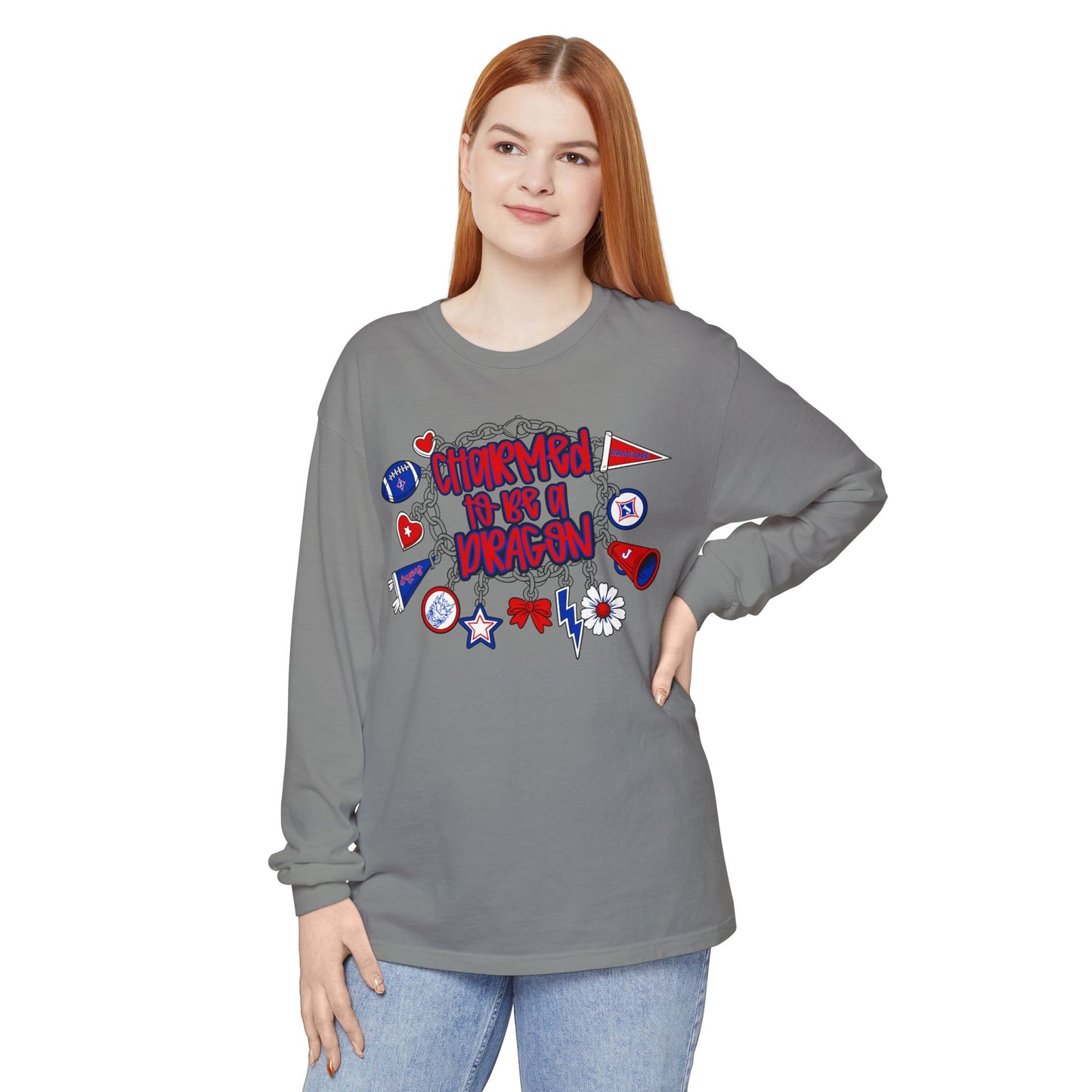 Charmed To Be A Dragon Long Sleeve Tee (Comfort Colors)