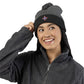 Jefferson J Diamond Embroidered Pom-Pom Knit Hat