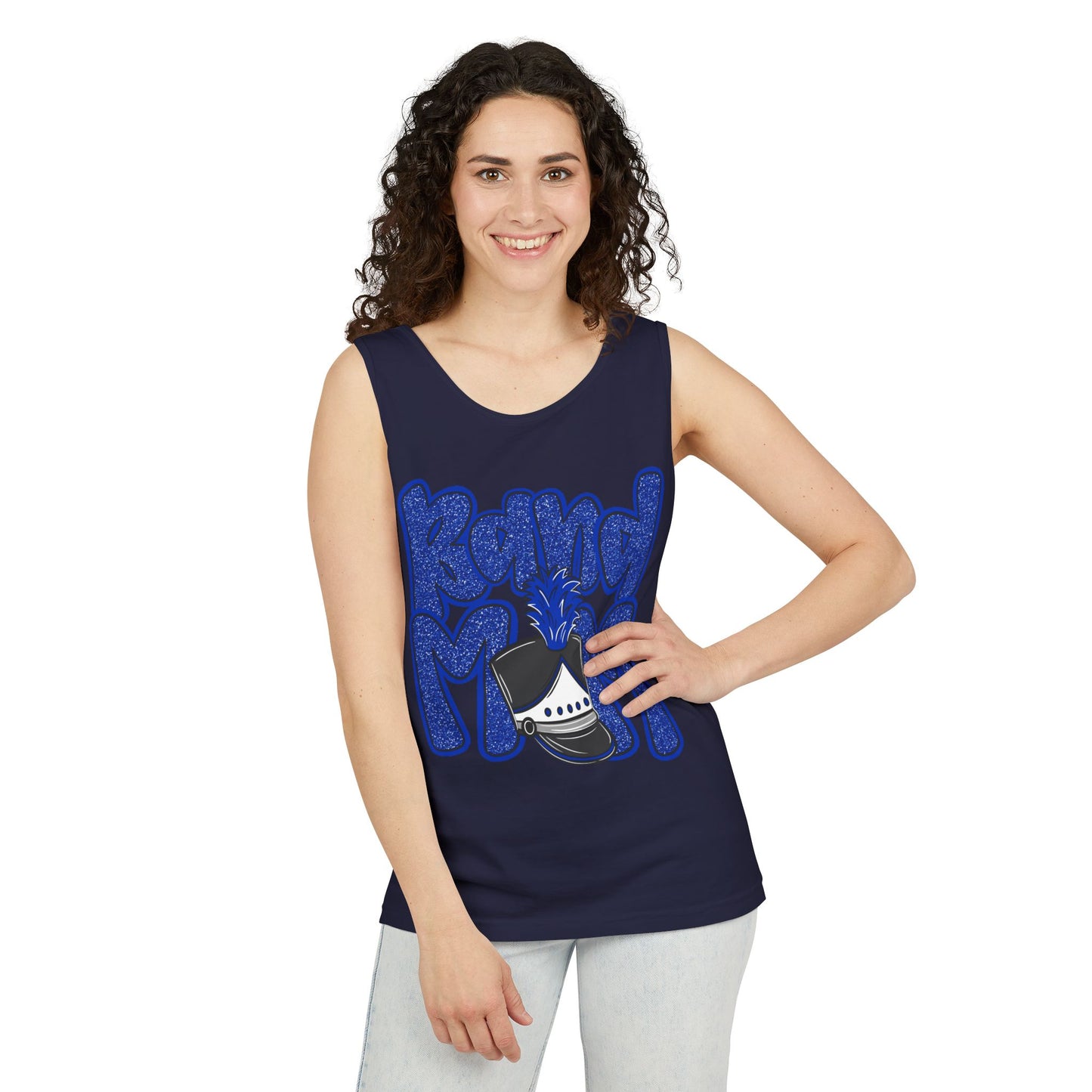 Band Mom Hat UnisexTank Top (Comfort Colors)