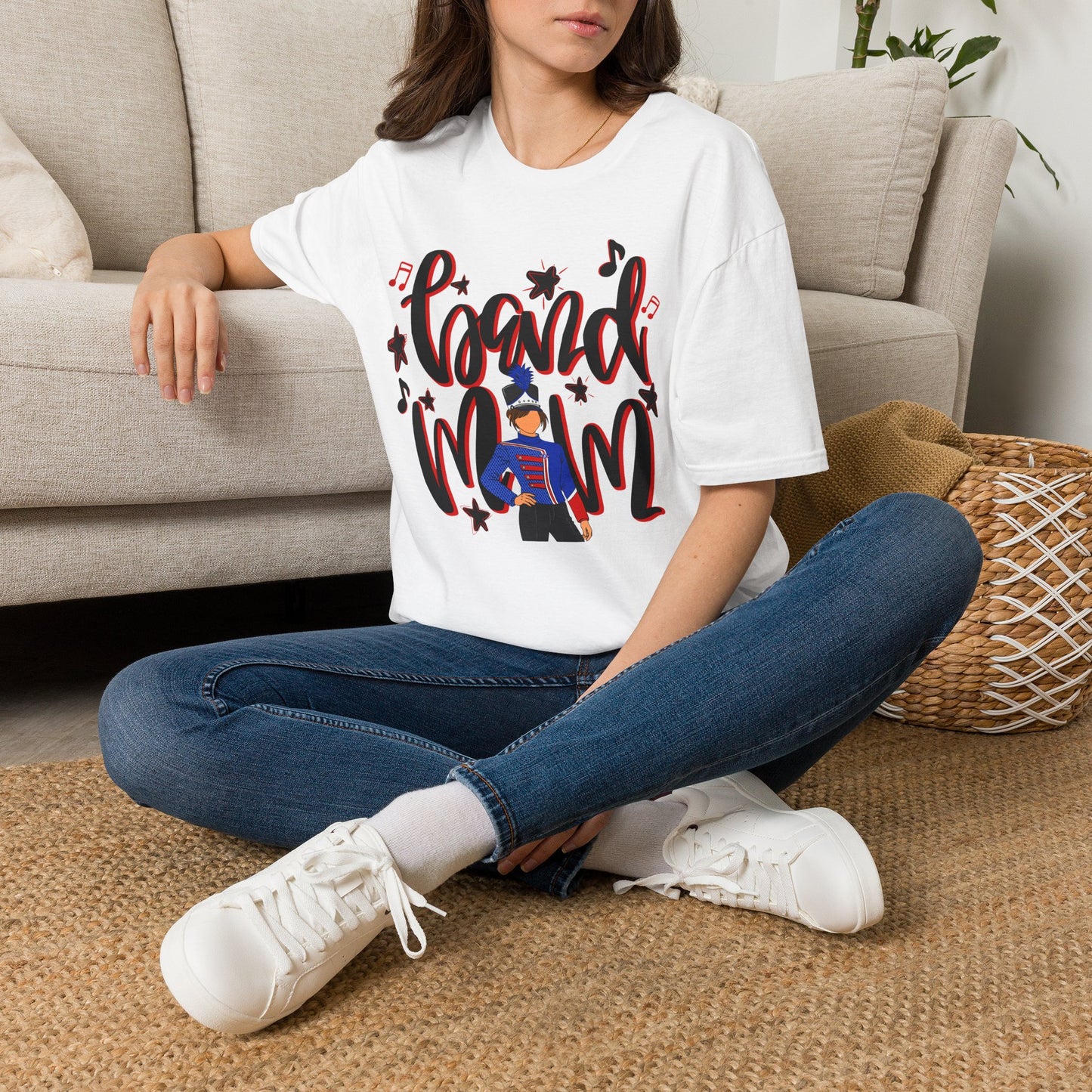 Band Mom Red Girl Short Sleeve Tee (Gildan)