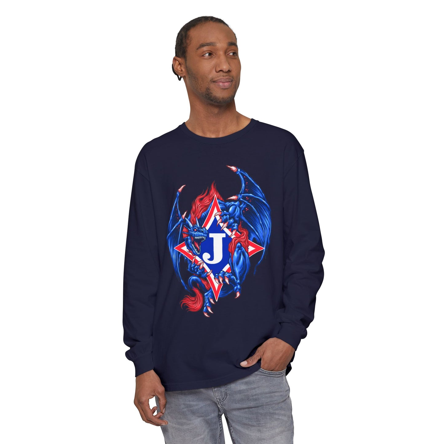 Exclusive Dragon J Long Sleeve Tee (Comfort Colors)